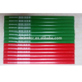 Green and Red color Barrel Wooden Carpenter Pencil